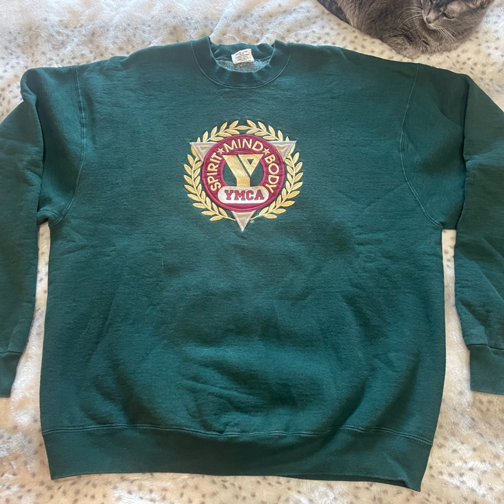 Vintage Green YMCA Men's Sweatshirt